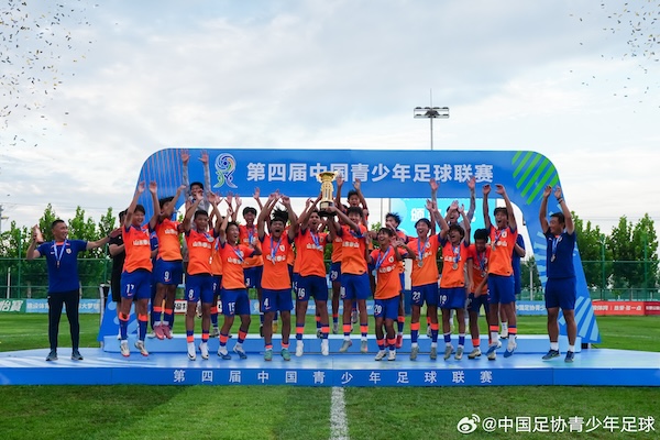 中青赛首冠:泰山U15四连冠